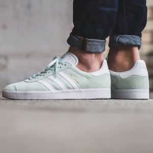 Adidas gazelle light mint green